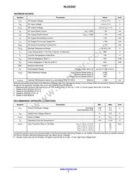 NLX2G02CMX1TCG Datasheet Page 2