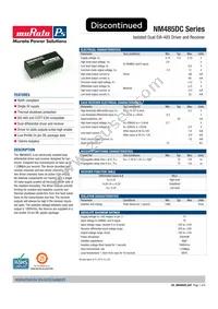 NM485DC Datasheet Cover