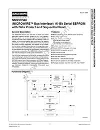 NM93CS46M8 Datasheet Cover