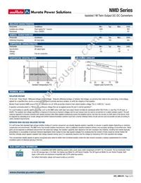 NMD120515SC Datasheet Page 2