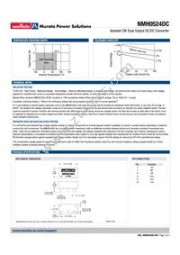NMH0524DC Datasheet Page 2