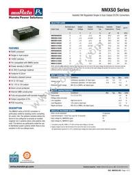 NMXS0512SOC Datasheet Cover