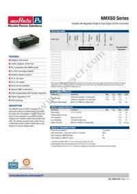 NMXS1205SOC Datasheet Cover