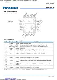 NN30501A-VB Datasheet Page 14