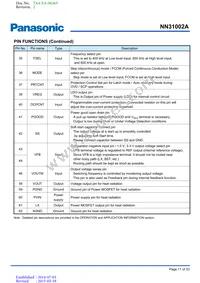 NN31002A-BB Datasheet Page 11