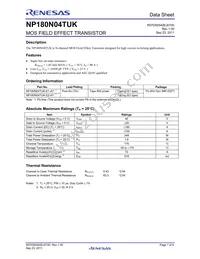 NP180N04TUK-E1-AY Datasheet Cover