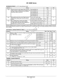 NP3100SDMCT3G Datasheet Page 2