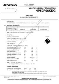 NP50P06KDG-E1-AY Datasheet Page 3