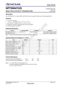 NP75N04YUG-E1-AY Datasheet Cover