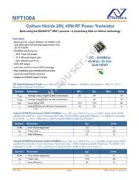 NPT1004D Datasheet Cover