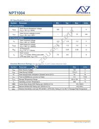 NPT1004D Datasheet Page 2