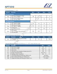 NPT1010B Datasheet Page 2