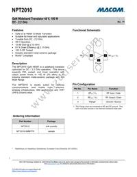 NPT2010 Datasheet Cover