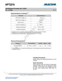 NPT2010 Datasheet Page 3