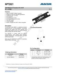 NPT2021 Datasheet Cover