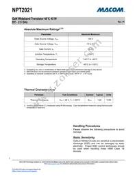 NPT2021 Datasheet Page 3