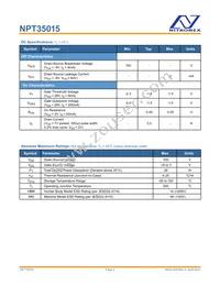 NPT35015D Datasheet Page 2