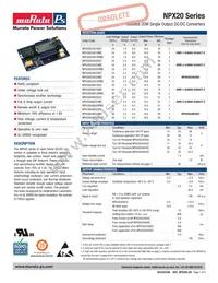 NPX20S48033DC Datasheet Cover