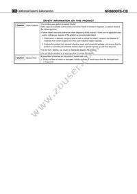 NR8800FS-CB-AZ Datasheet Page 7