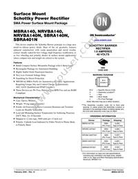 NRVBA140T3G-VF01 Datasheet Cover