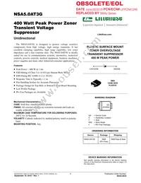 NSA5.0AT3G Datasheet Cover