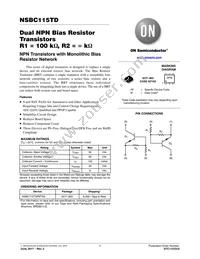 NSBC115TDP6T5G Datasheet Cover