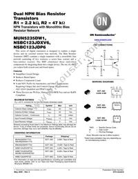 NSBC123JDXV6T1G Datasheet Cover