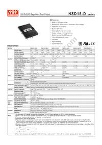 NSD15-12D15 Datasheet Cover