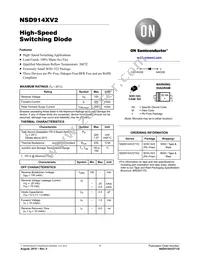 NSD914XV2T1 Datasheet Cover