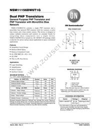 NSM11156DW6T1G Datasheet Cover