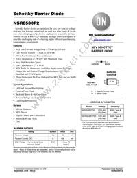 NSR0530P2T5G Datasheet Cover