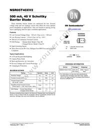 NSR05T40XV2T5G Datasheet Cover