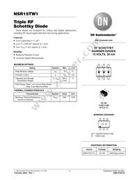 NSR15TW1T2G Datasheet Cover