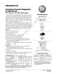 NSV45025T1G Datasheet Cover