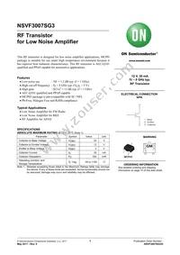 NSVF3007SG3T1G Datasheet Cover