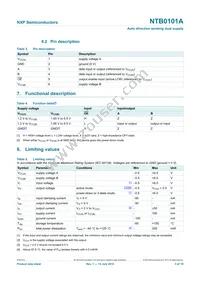 NTB0101AGWH Datasheet Page 3