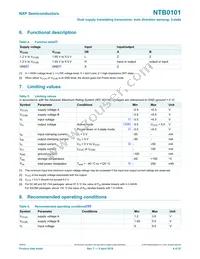 NTB0101GN Datasheet Page 4