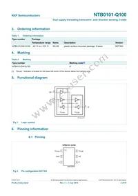 NTB0101GW-Q100H Datasheet Page 2