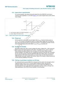 NTB0102GD Datasheet Page 17