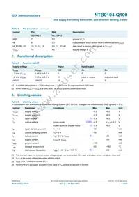 NTB0104UK-Q100Z Datasheet Page 4