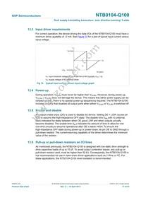 NTB0104UK-Q100Z Datasheet Page 17