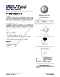 NTB190N65S3HF Datasheet Cover