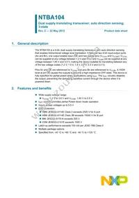 NTBA104GU12 Datasheet Cover