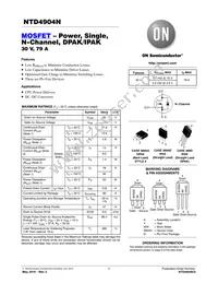 NTD4904N-35G Datasheet Cover