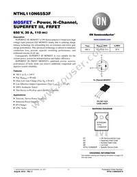 NTHL110N65S3F Datasheet Cover