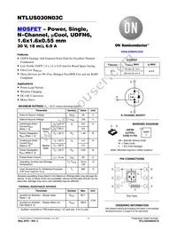 NTLUS030N03CTAG Datasheet Cover