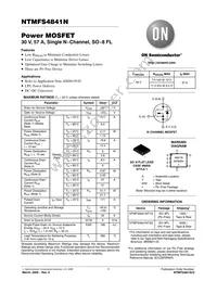 NTMFS4841NHT3G Datasheet Cover