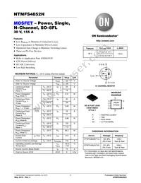 NTMFS4852NT3G Datasheet Cover