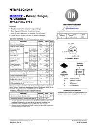 NTMFS5C404NT3G Datasheet Cover