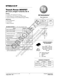 NTMS4101PR2 Datasheet Cover